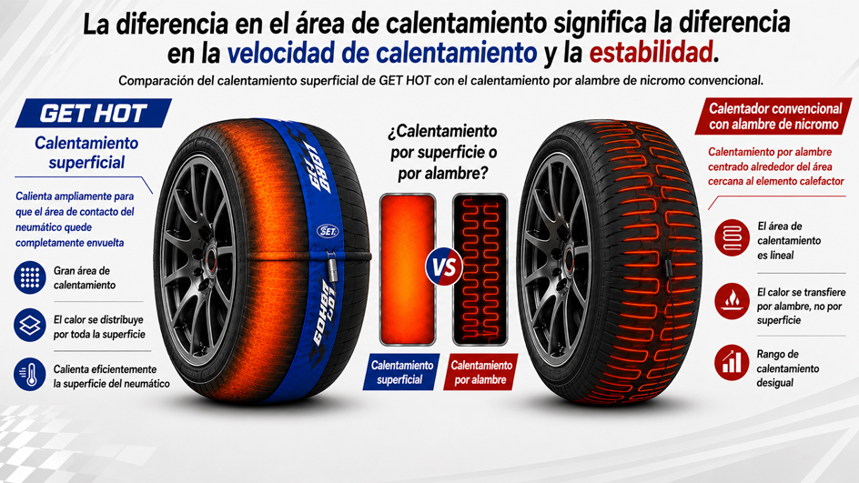GET HOT race car tire warmers installed before a circuit session