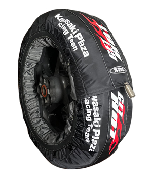 Termocoperte GET HOT personalizzate utilizzate da Kawasaki Factory Team